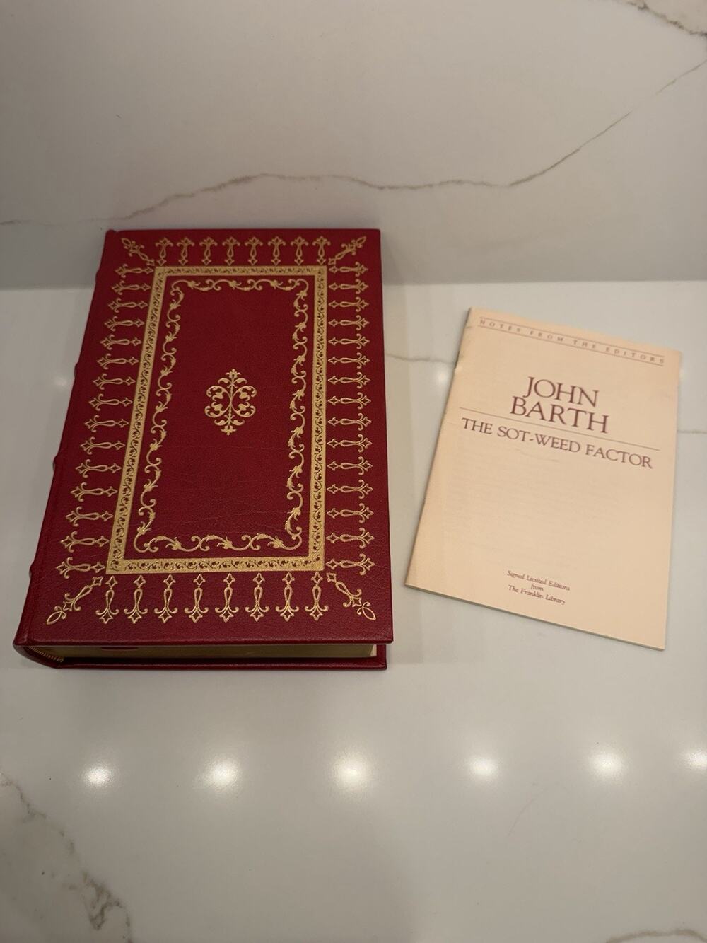 John Barth The Sot-Weed Factor SIGNED Franklin Library Limited Edition Leather